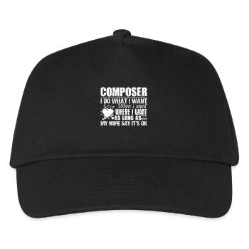 Composer I Do What I Want - Kids’ Baseball Cap - black - Front