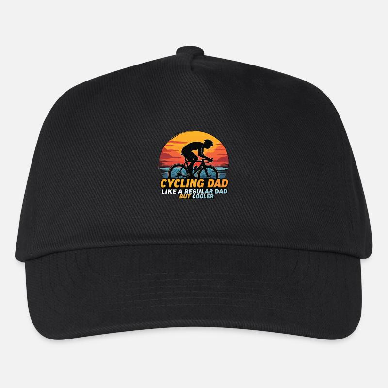 Cycling Dad Radfahrer Lustiges Radfahrer Rennrad - Kinder Basecap - Schwarz