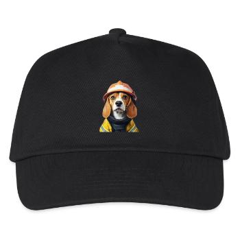 Beagle - Kinder Basecap - Schwarz - Vorne