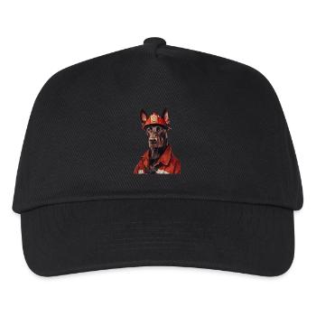 Dobermann - Kinder Basecap - Schwarz - Vorne