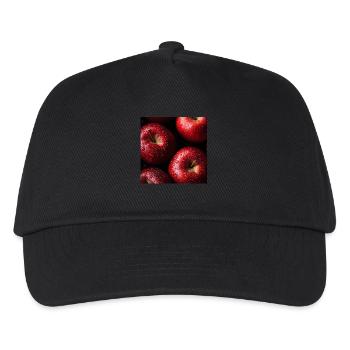 Äpfel - Kinder Basecap - Schwarz - Vorne