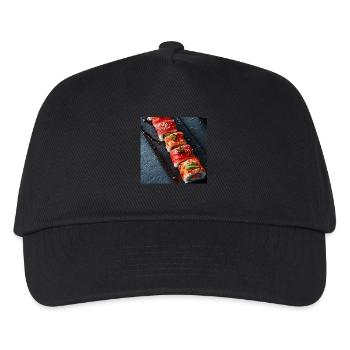 Sushi - Kinder Basecap - Schwarz - Vorne