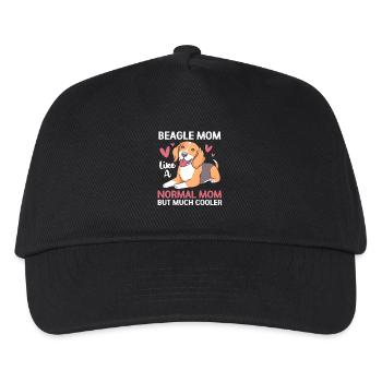 Beagle Mom Mom Dog Mom - Kids’ Baseball Cap - black - Front