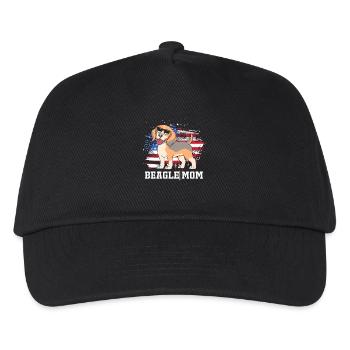 Beagle Mom Mom Dog Mom - Kids’ Baseball Cap - black - Front