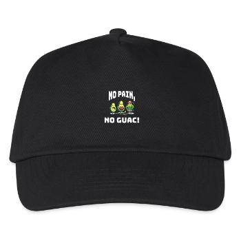 No Pain No Guac - Kinder Basecap - Schwarz - Vorne