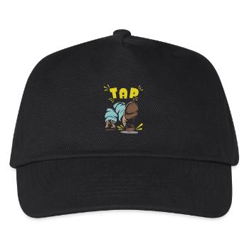 TAP Steps Rhythm Dynamics for Dance Enthusiasts - Kids’ Baseball Cap - black - Front