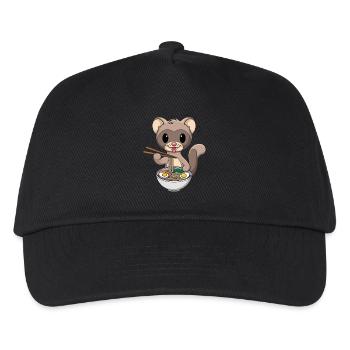Wiesel - Kinder Basecap - Schwarz - Vorne