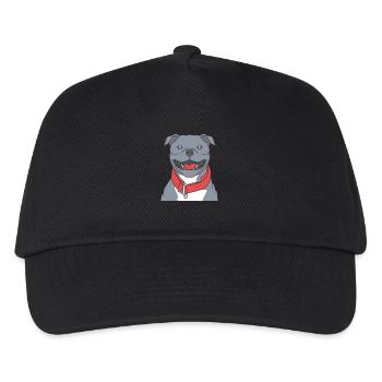 Staffordshire Bullterrier - Kinder Basecap - Schwarz - Vorne