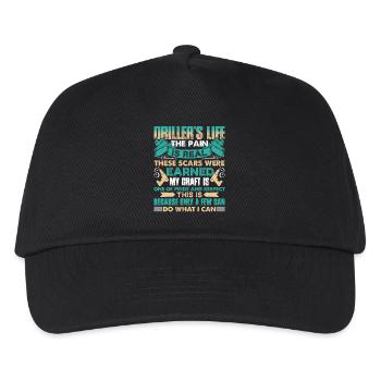Driller's Life The Pain Is Real - Kids’ Baseball Cap - black - Front