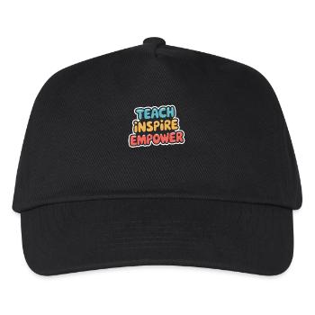 Inspire and Empower Teachers: Teach Inspire - Kids’ Baseball Cap - black - Front