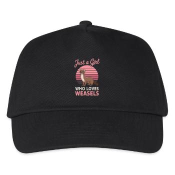 Wiesel - Kinder Basecap - Schwarz - Vorne