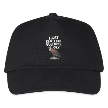 Geier - Kinder Basecap - Schwarz - Vorne