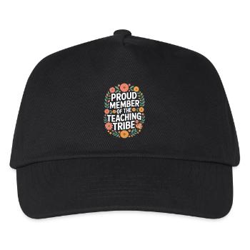 Proud member of the teacher tribe - Kids’ Baseball Cap - black - Front