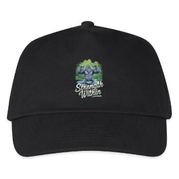 Power Within You: Discover the Strength of the Gorilla In - Kids’ Baseball Cap - black - Front