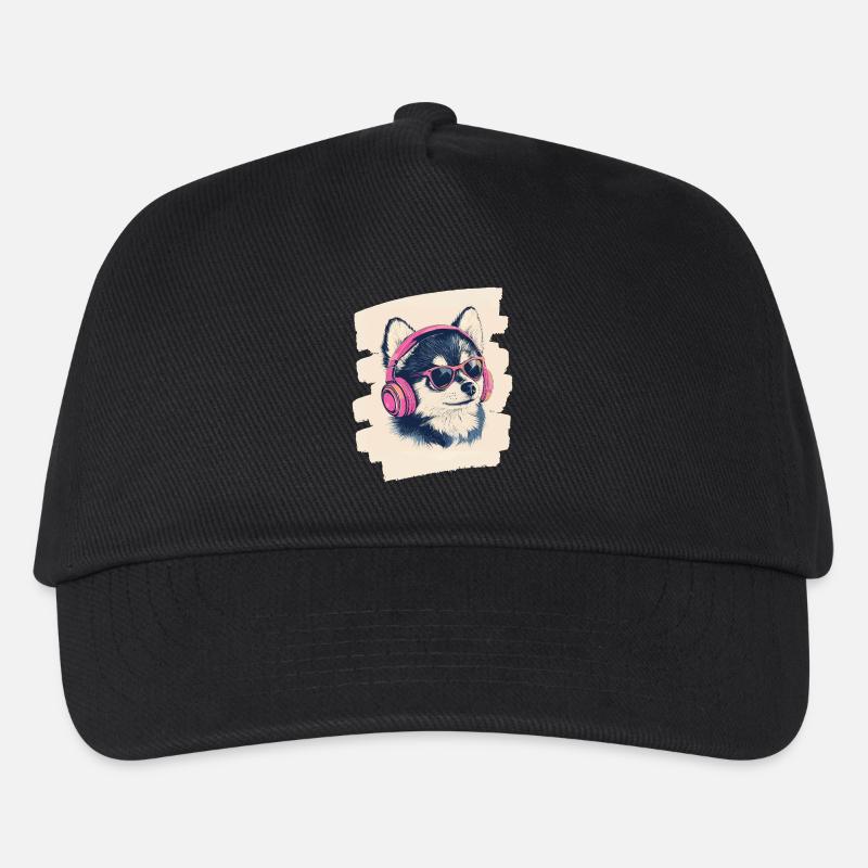 Pomsky - Kinder Basecap - Schwarz