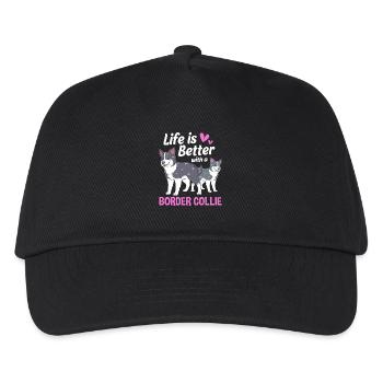 Border Collie - Kids’ Baseball Cap - black - Front