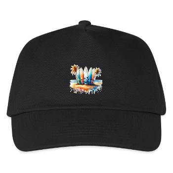 Surfeurs - Casquette de baseball Enfant - noir - Devant