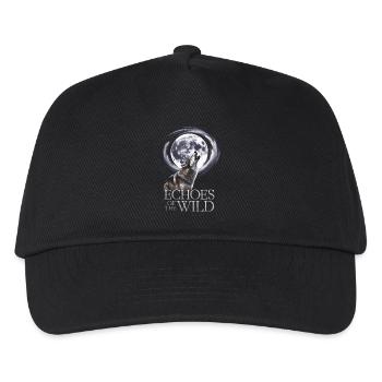 Echos Der Wildnis Wolf Und Mond - Kinder Basecap - Schwarz - Vorne