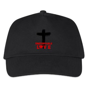 Unstoppable Love – Romans 5:8 - Kids’ Baseball Cap - black - Front
