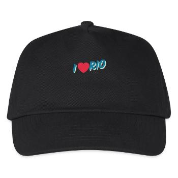 Ich liebe den Geist von Rio City - Kinder Basecap - Schwarz - Vorne