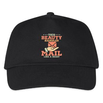 This Beauty Handles Mail Like A Beast Mailman Post - Kids’ Baseball Cap - black - Front