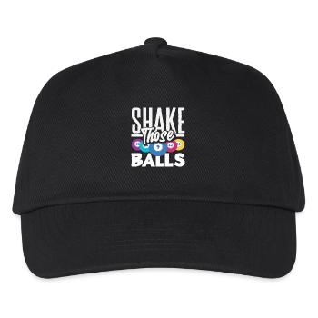 Bingo Spieler Shake Those Balls - Kinder Basecap - Schwarz - Vorne