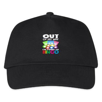 Bingo Players Out Of The Way I'm Going To Bingo - Kids’ Baseball Cap - black - Front