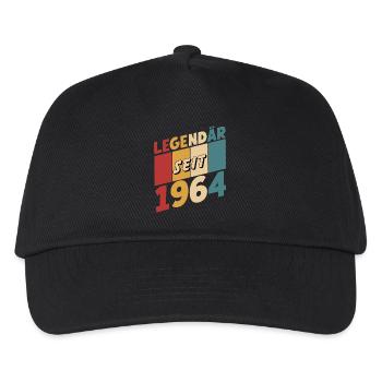 legendär seit 1964 oh mein gott wie funny - Kinder Basecap - Schwarz - Vorne