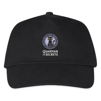 Guardian of Secrets Cat Mysticism - Kids’ Baseball Cap - black - Front