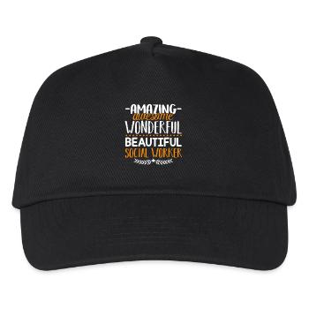 Social Worker Amazing Social Worker - Kids’ Baseball Cap - black - Front