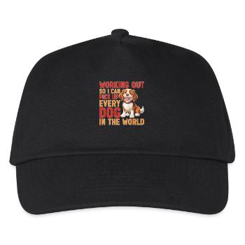 Working Out So I Can Pick Up Every Dog - Kinder Basecap - Schwarz - Vorne