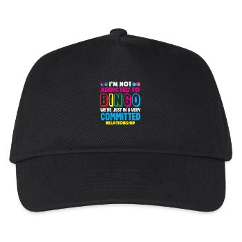 Bingo players not addicted only dedicated - Kids’ Baseball Cap - black - Front