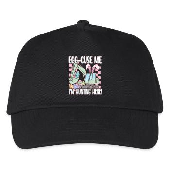 Egg cuse me Happy Easter - Kids’ Baseball Cap - black - Front