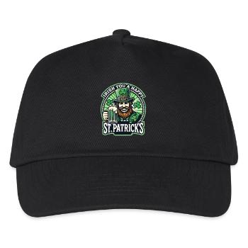 Irischer Segen St. Patrick's Day Feier - Kinder Basecap - Schwarz - Vorne