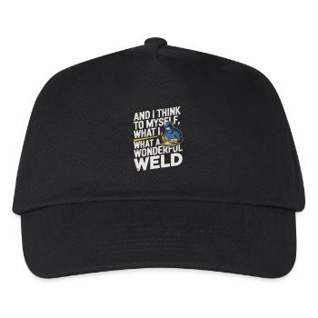 And I think to myself, what a wonderful - Kids’ Baseball Cap - black - Front