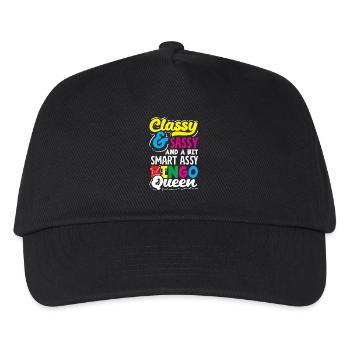 Classy Sassy Bingo Queen Player - Kids’ Baseball Cap - black - Front
