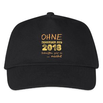 2018 - Casquette de baseball Enfant - noir - Devant