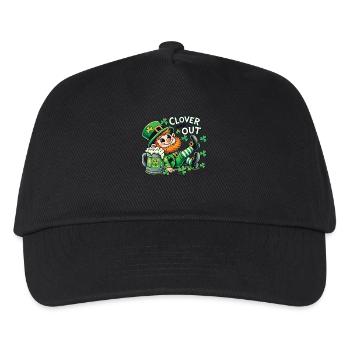 clover and out St. Patrick's Day fun - Kids’ Baseball Cap - black - Front