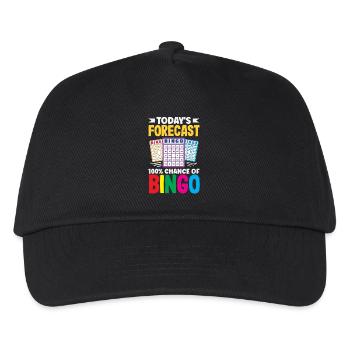 100% Chance Of Bingo Prediction - Kids’ Baseball Cap - black - Front