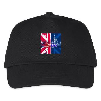 London Union Jack Skyline - Kids’ Baseball Cap - black - Front