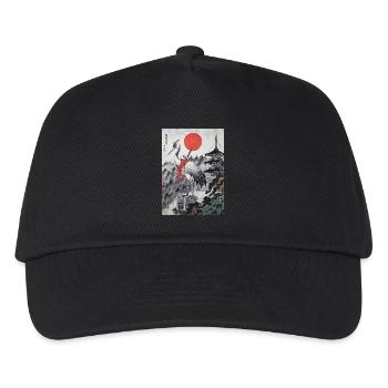 Samurai - Kinder Basecap - Schwarz - Vorne