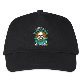 Security Officer Being A Security Officer - Kids’ Baseball Cap - black - Front