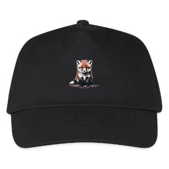 Waldtier Fuchs Füchse Kinder Kind Märchen - Kinder Basecap - Schwarz - Vorne