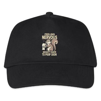 Irritable Bowel Syndrom Squirrel Poop Humor - Kids’ Baseball Cap - black - Front