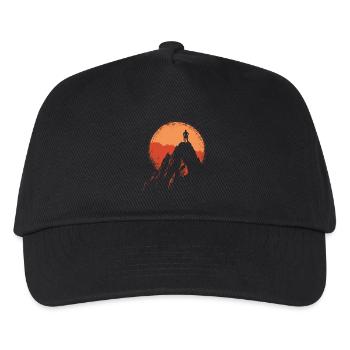 Bouldering: Mountaineering in the Alps near Sonnenau - Kids’ Baseball Cap - black - Front