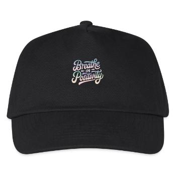Positivity Inspirational - Kids’ Baseball Cap - black - Front