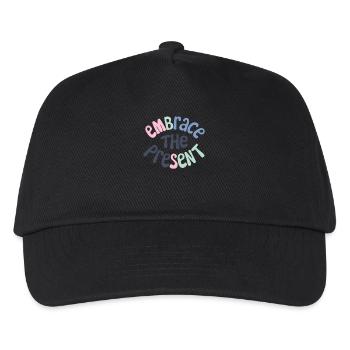 Inspiriere Spiritualität Zitat: Embrace The - Kinder Basecap - Schwarz - Vorne