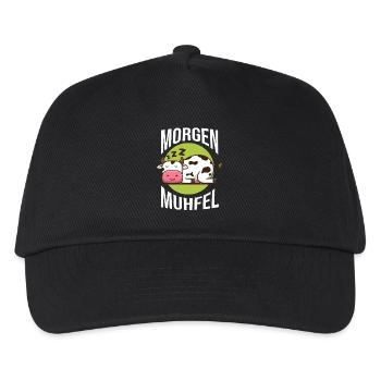 cow farmer farmer morning mill - Kids’ Baseball Cap - black - Front