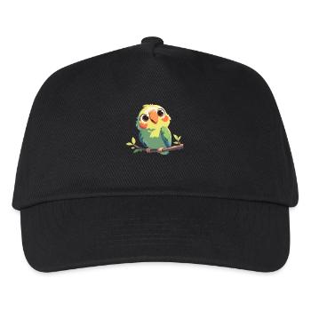 Papageie Papagei - Kinder Basecap - Schwarz - Vorne