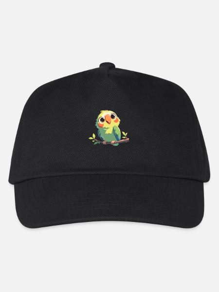Papageie Papagei - Kinder Basecap - Schwarz